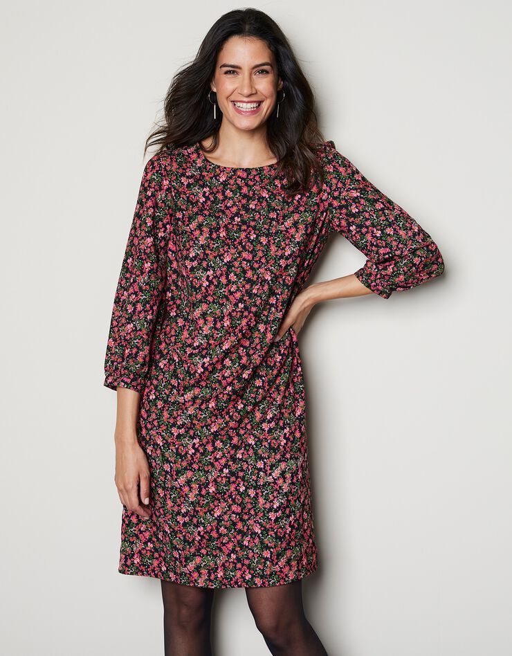 Robe Cocktail Framboise Esprit - Taille 42/44 - Neuve Avec étiquettes - Dos Nu - Longueur 78 Cm