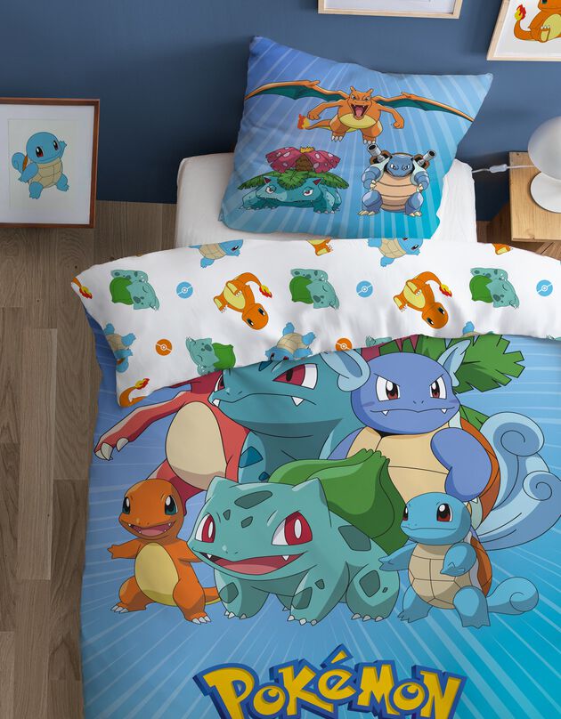 Parure de lit Team Pokémon® - coton (bleu)