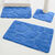 Tapis de bain motif galets (bleu dur)