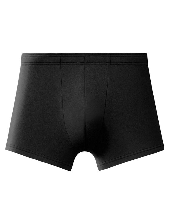 Boxer uni ceinture élastiquée recouverte - lot de 5 (noir)