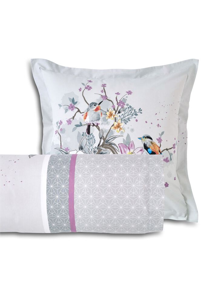 Linge de lit Birdy en coton imprimé oiseaux, gris Linge de lit Birdy en coton imprimé oiseaux, gris, hi-res image number 5