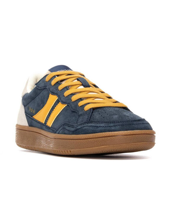 Sneakers met veters (marine)