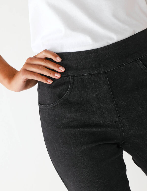 Jean bootcut ultra confort, grande stature (black)