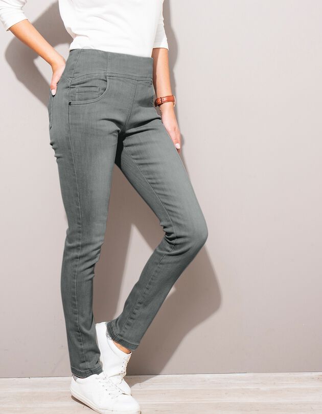 Ultracomfortabele jegging in denim (grijs)