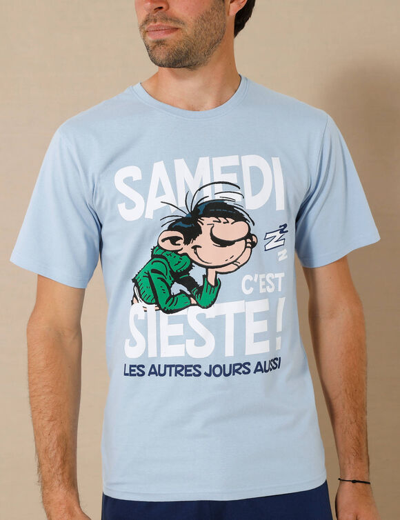 Pyjama short Gaston Lagaffe® (bleu jean / marine)