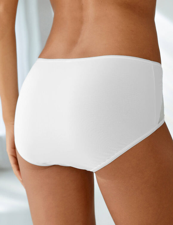 Maxi-slip van microvezel met maxi-vorm &ndash; Set van 2 (wit)