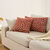 Housse de coussin jacquard l&eacute;opard - lot de 2 (tomette)