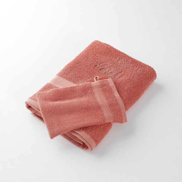 Collection serviettes de bain personnalis&eacute;es - confort moelleux 420 g/m&sup2; (tomette)