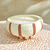 Bougie parfumée bicolore (blanc/orange)