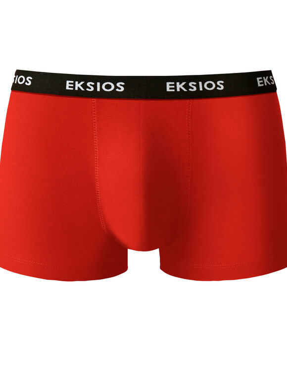 Elastische fantasieshorty - set van 4 (rood + blauw)