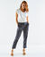 Effen T-shirt met knoopdetail, jerseytricot (wit)