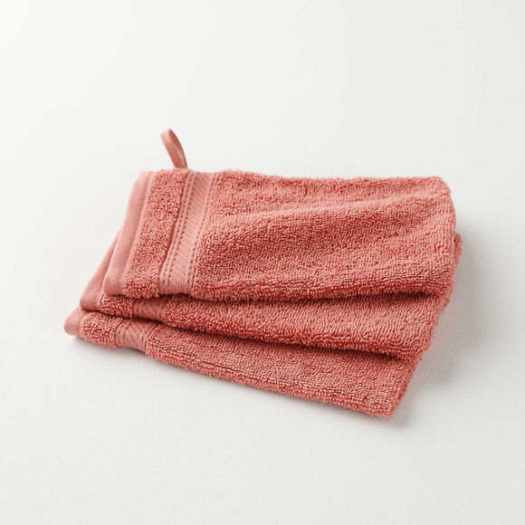 Collection serviettes de bain unies 540g/m2 confort luxe  (brique)