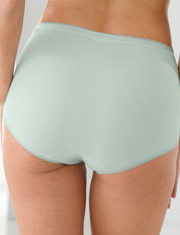 Supermaxislip met kant - set van 3 (amandel + roze + groen)