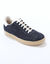 Vintage sneakers in splitleer, gekleurd (jeansblauw)