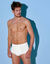 Open slip met hoge taille - set van 3  (wit)