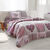 Linge de lit Lovely en coton imprimé coeurs (gris / parme)