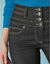 Jean bootcut taille haute - grande stature (black)