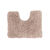 Tapis de bain uni moelleux microfibre (beige)