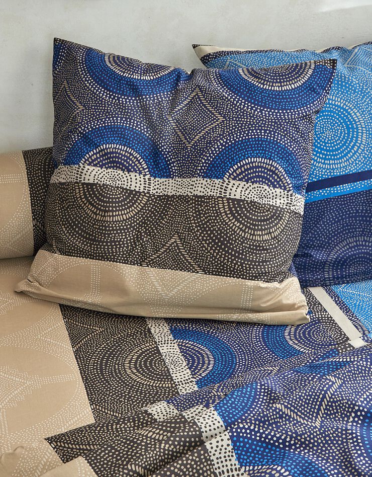 Linge de lit Youssou coton (bleu)