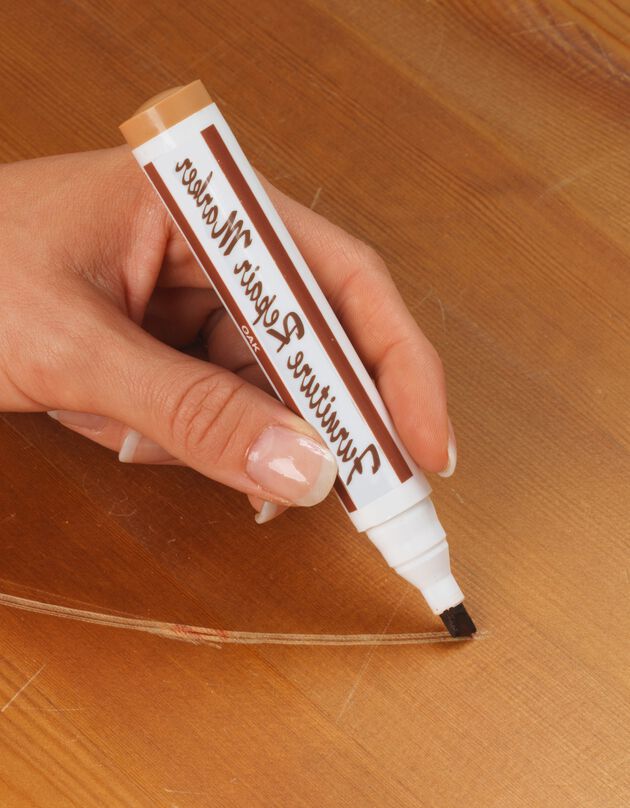 Retoucheerstift voor hout - set van 6 (viltstiffen)