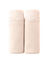 Katoenen shorty met kant - set van 2 (huidkleur)