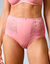 Maxislip met hoge taille in microvezel "Osilio" - set van 2 (roze)