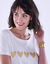 T-shirt met korte mouwen, goudkleurige hartjesprint (ecru)