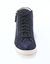 Basket montantes zippées en cuir souple effet irisé (marine)