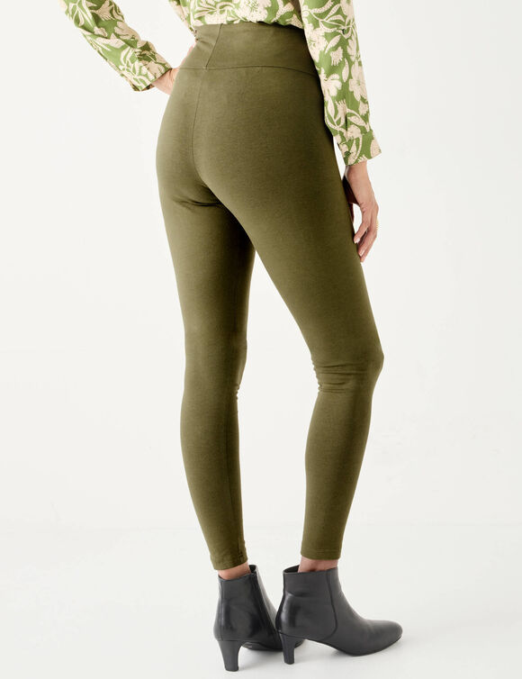 Legging taille haute, ventre plat (kaki)