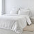 Wit bedlinnen met borduursel Colombine® (wit)