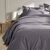 Linge de lit uni polyester-coton Colombine (anthracite)