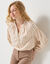 Bloes in flanel met ruitenprint, 7/8-mouwen (ecru / beige)