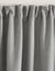 Verduisterend en isolerend gordijn met fronsgalon (parelgrijs)