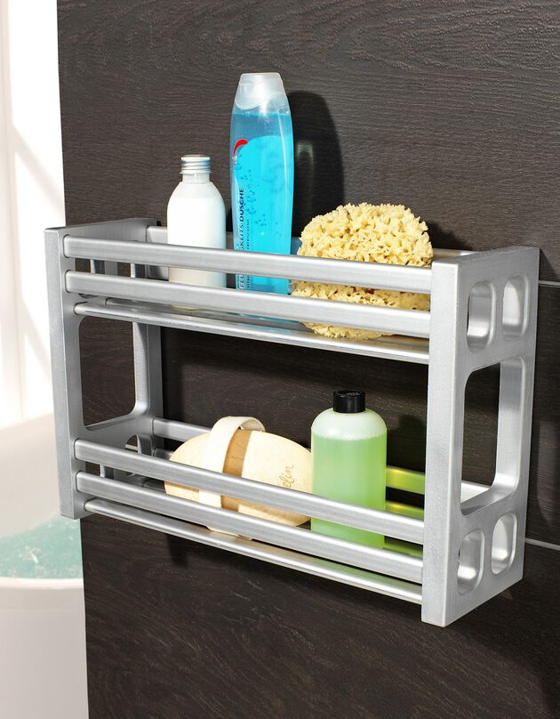 Étagère de salle de bain (argenté)