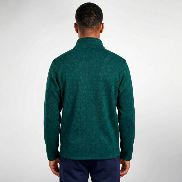 Fleecejas met ritssluiting en pluche voering (groen)