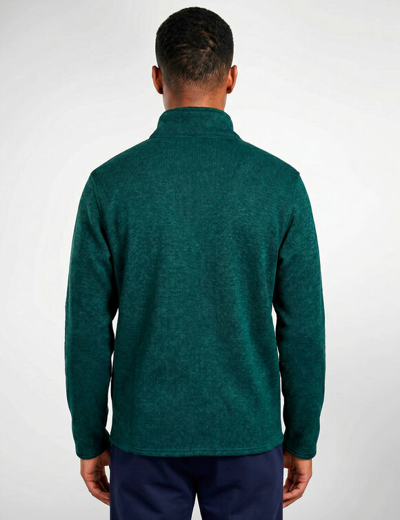 Fleecejas met ritssluiting en pluche voering (groen)