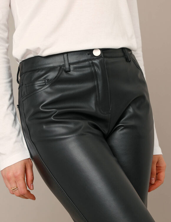 Rechte broek, leeraspect** (zwart)