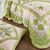Bedsprei met patchwork (groen)
