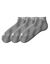 Chaussettes basses matelassées quarter - lot de 3 paires (gris chiné) Chaussettes basses matelassées quarter - lot de 3 paires (gris chiné)