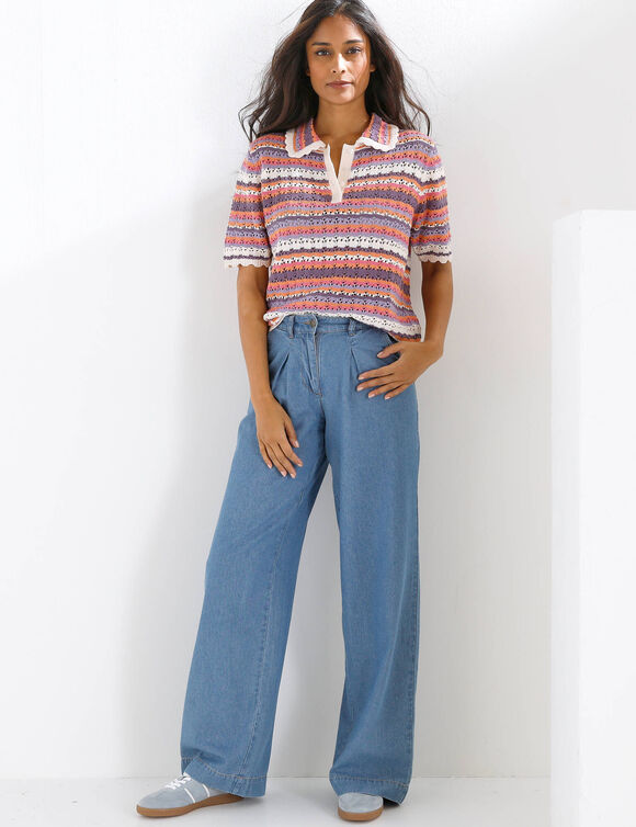 Jean large fluide (bleached)