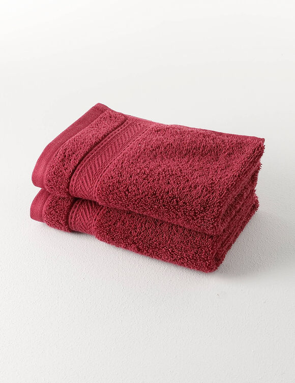 Collection serviettes de bain unies 540g/m2 confort luxe  (lie de vin)