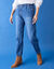 Comfortabele stretchjeans in 'mom' model, elastische taille (stone)