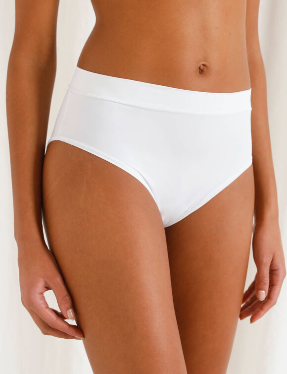 Culotte Hipster microfibre « My fit » effet seconde peau (blanc)