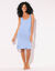 Nuisette imprimée pois (bleu grisé)