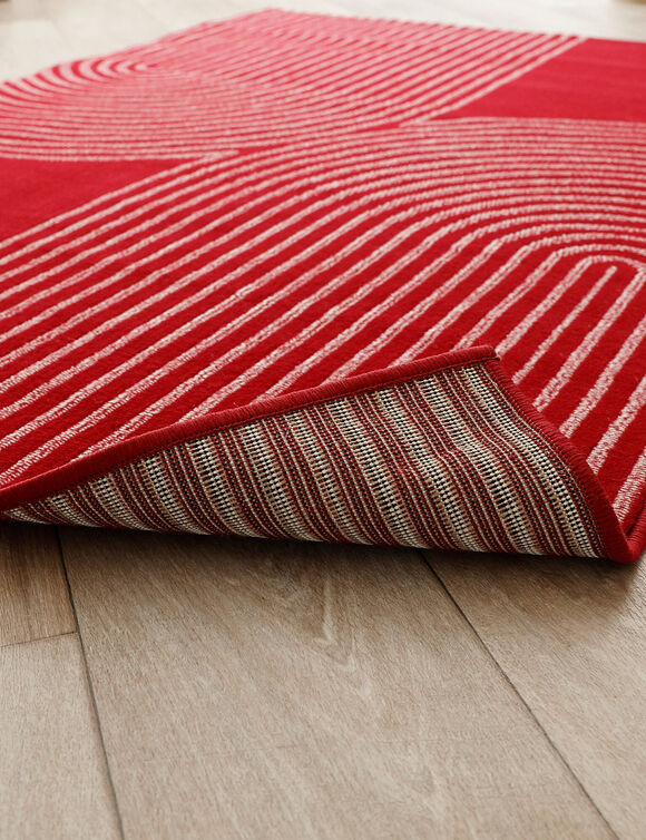 Tapijt met dubbel boogmotief (terracotta)