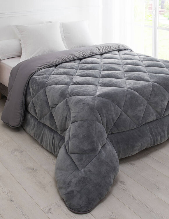 Couette synth&eacute;tique double face 350 g/m&sup2; (gris)