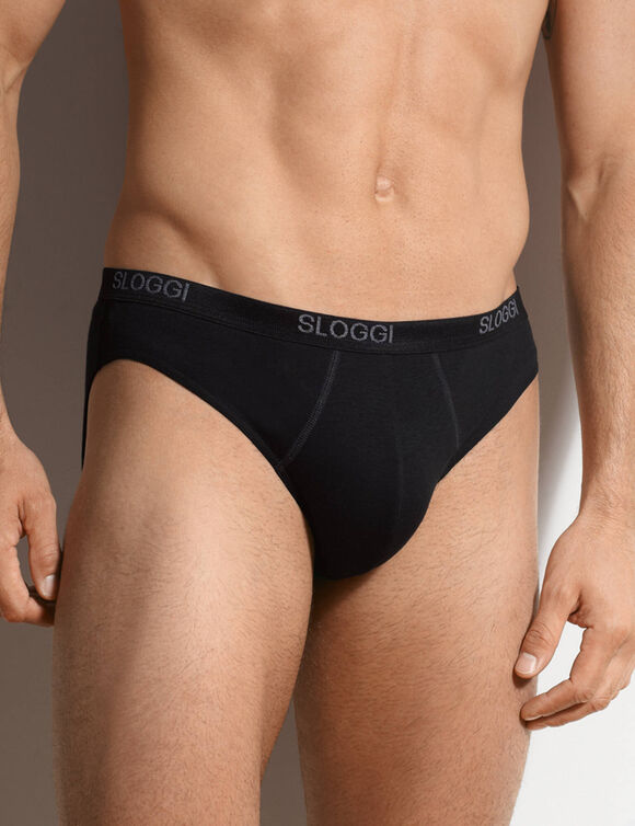 Stevige slip in mini-vorm (zwart)