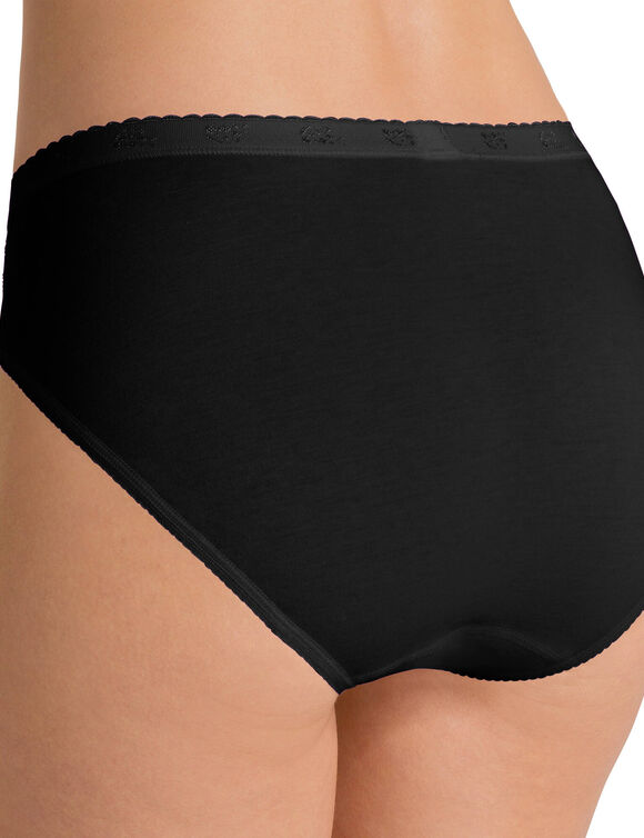 Culotte ta&iuml; Chic, lot de 3 achet&eacute;es + 1 GRATUITE (1) (noir)