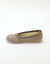 Chaussons ballerines broderies flocons (beige)