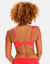 Narcisse-beha met geborduurde tule - met beugels (rood)